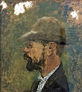 Profile of Toulouse-Lautrec (1898) by Édouard Vuillard