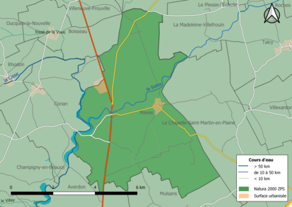 Le territoire communal est entièrement inclus dans la zone Natura 2000 « la Petite Beauce ».