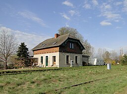 Tidigasre järnvägsstation i Altenhof.