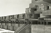 מבנה הבסיס בעת הקמתו, 1968. בוריס כרמי, אוסף מיתר, הספרייה הלאומית