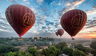 Ballontourismus über Bagan