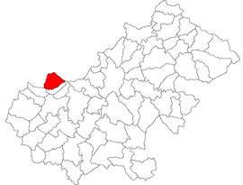 Location in Satu Mare County