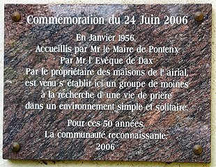 Plaque commémorative