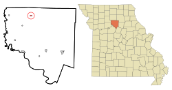 Location of Rothville, Missouri