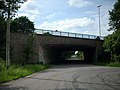 Passage sous l’autoroute E313, avant Liers