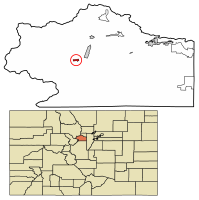 Location of Silver Plume in Clear Creek County, Colorado.