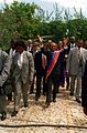 Image 35President Jean-Bertrand Aristide returns triumphantly to the National Palace at Port-au-Prince, Haiti in 1994 (from History of Haiti)