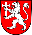 Leone tenente una croce (Öllingen, Germania)