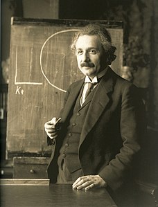 Albert Einstein, by Ferdinand Schmutzer (restored by Adam Cuerden)