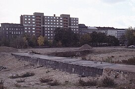 Decke des freigelegten Fußgängertunnels „Harnröhre“, 1989