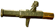 The Mörkö gun is another early Swedish firearm discovered by a fisherman in the Baltic Sea at the coast of Södermansland near Nynäs in 1828. It has been given a date of c. 1390.
