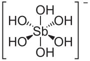 Hexahydroxidoantimonat(V)-Ion