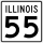 Illinois Route 55 marker