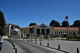 Nallı Masjid (left) next to the Istanbul Governor's Office, former headquarters of the Ottoman Government, called the Sublime Porte