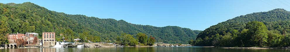 Kanawha Falls on the Kanawha River at Glen Ferris, WV