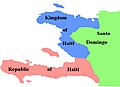 Image 35The Kingdom of Haiti in the North and the Republic of Haiti in the South (from History of Haiti)