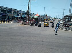 Road junction at Lankelapalem