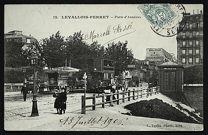 Levallois-Perret: Porte d'Asnières avant 1906.