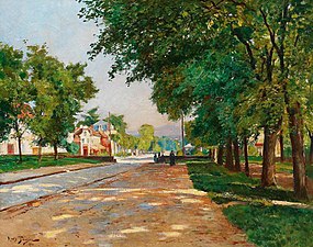 L'avenue du château, 1890