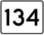 Route 134 marker