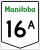 Provincial Trunk Highway 16A marker