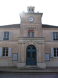 The front of the town hall of Marnes-la-Coquette