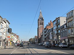 Merksem, a view on major axis Bredabaan