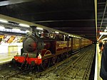 Preserved Metropolitan Railway train at Moorgate station in 2014