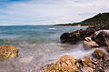 Le littoral dans le barangay de Gibon.