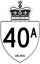 Highway 40A marker