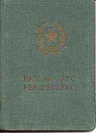 Passaporte emitido em 1953