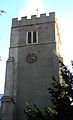 Bell tower of St John the Baptist church, Pawlett