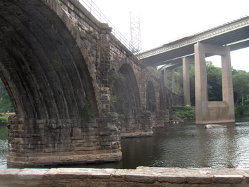 Philadelphia & Reading Railroad, Schuylkill River Viaduct.