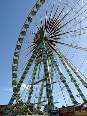 La grande roue de la Schueberfouer à Luxembourg en août 2009.