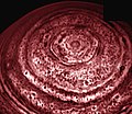 North polar hexagonal cloud feature on Saturn, discovered by Voyager 1 and confirmed in 2006 by Cassini [1] Archived 2010-02-16 at the Wayback Machine [2] Archived 2010-09-27 at the Wayback Machine [3]