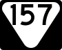 State Route 157 marker