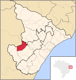 Location within Sergipe