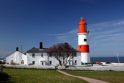 Souter Lighthouse between South Shields and Whitburn