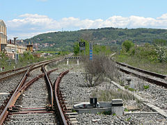 Biforcazione della linea per Chiusi e per Grosseto