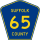 County Route 65 marker