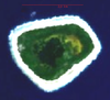 Satellite photo of Swain's Island