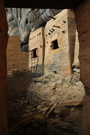 Dorf in den Felsen von Bandiagara, Mali