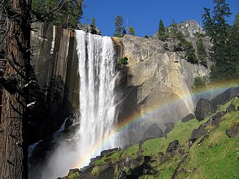 A rainbow at Vernal Fall