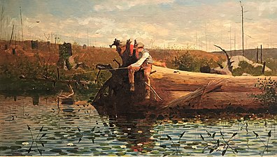 Winslow Homer, Waiting for a Bite, c. 1874