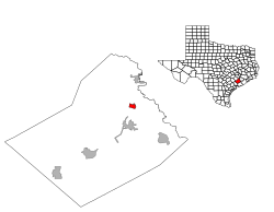 Location of Hungerford, Texas