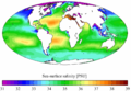 WOA sea surface salinity