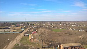 Вид на село з вежі мобільного зв'язку