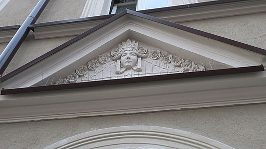 Detail of the pediment