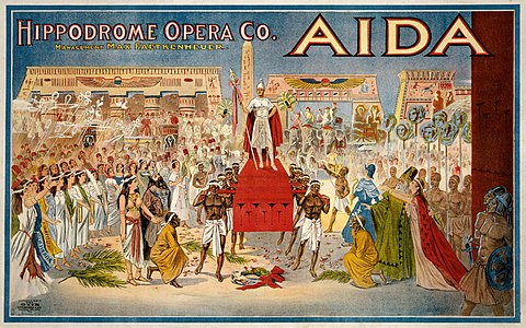 Aida poster, by The Otis Lithograph Co (edited by Adam Cuerden/Kaldari)