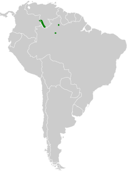 Distribución geográfica del hormiguero del Yapacana.